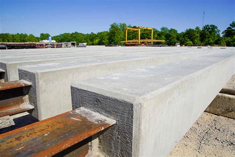 precast concrete pilings.